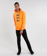 Blusao-Masculino-em-Moletom---Stage-Staff-Only--com-Capuz-Manga-Longa--Laranja-8720500-Laranja_3