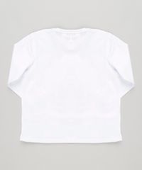 Camiseta-Infantil-Turma-do-Mickey-Manga-Longa-Gola-Careca-em-Algodao---Sustentavel-Branca-9042789-Branco_1_2