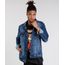 Jaqueta-Jeans-Masculina-Trucker-Manga-Longa-em-Algodao---Sustentavel-Azul-Escuro-9058205-Azul_Escuro_1