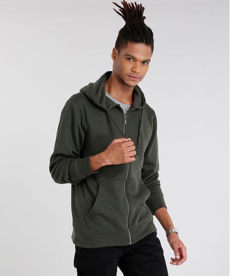 Blusao-Masculino-em-Moletom-Basico-com-Capuz-Manga-Longa-Verde-Militar-8829212-Verde_Militar_1