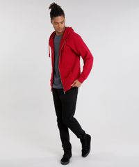 Blusao-Masculino-em-Moletom-Basico-com-Capuz-Manga-Longa-Vinho-8829229-Vinho_3