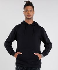 Blusao-Masculino-em-Moletom-Basico-com-Capuz-Manga-Longa-Preto-8829317-Preto_1