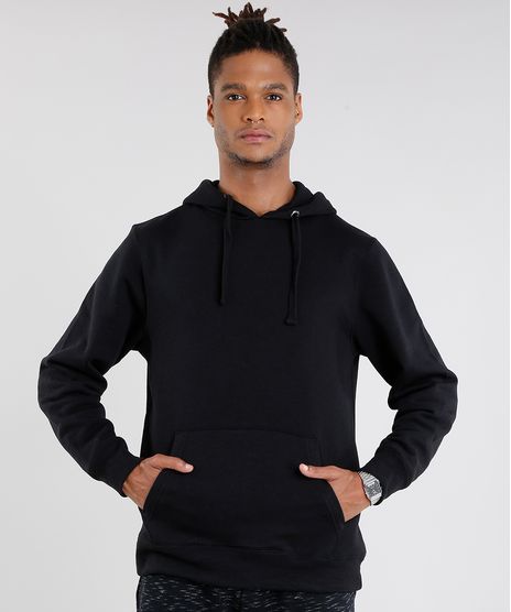 Blusao-Masculino-em-Moletom-Basico-com-Capuz-Manga-Longa-Preto-8829317-Preto_1
