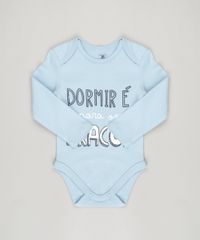 Body-Infantil--Dormir-e-para-os-Fracos--Manga-Longa-Decote-Redondo-em-Algodao---Sustentavel-Azul-Claro-8824165-Azul_Claro_1