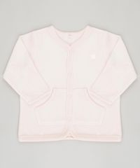 Cardigan-Infantil-em-Plush-Manga-Longa-de-Algodao---Sustentavel-Rosa-Claro-8859068-Rosa_Claro_1