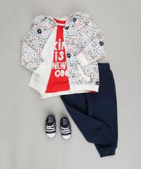 Conjunto-Infantil-de-Blusao-em-Moletom-Estampado---Camiseta-Manga-Longa-Vermelha---Calca-em-Moletom-de-Algodao---Sustentavel-Azul-Marinho-8878401-Azul_Marinho_3