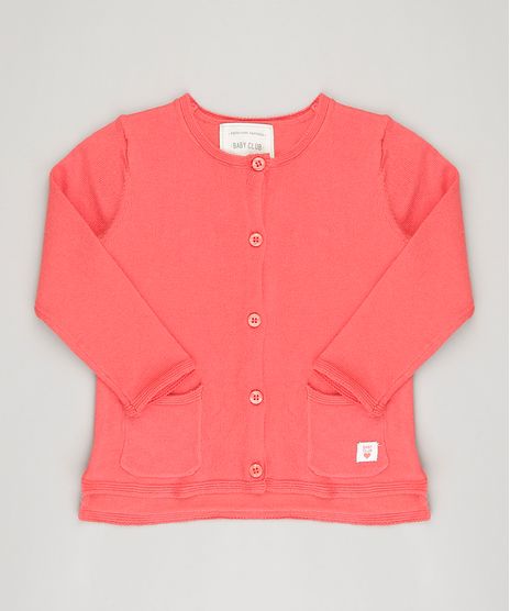 Cardigan-Infantil-Basico-em-Trico-Coral-8871448-Coral_1