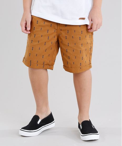 Bermuda-Infantil-Estampada-de-Flechas-Amarelo-Claro-9046207-Amarelo_Claro_1