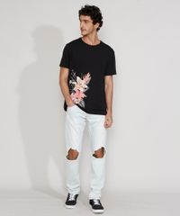Calca-Jeans-Masculina-Slim-com-Rasgo-no-Joelho-e-Puidos-Azul-Claro-9964002-Azul_Claro_3
