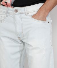 Calca-Jeans-Masculina-Slim-com-Rasgo-no-Joelho-e-Puidos-Azul-Claro-9964002-Azul_Claro_6
