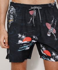 Short-Masculino-Estampado-de-Esqueletos-Surfistas-com-Cordao-e-Bolsos-Preto-9974695-Preto_5