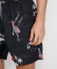 Short-Masculino-Estampado-de-Esqueletos-Surfistas-com-Cordao-e-Bolsos-Preto-9974695-Preto_6
