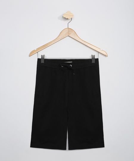 Bermuda-de-Moletom-Juvenil-Reta-Preta-9983721-Preto_1 Bermuda-de-Moletom-Juvenil-Reta-Preta-9983721-Preto_1