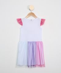 Vestido-Infantil-de-Tule-Unicornio-Manga-Curta---Asa-Branco-9976318-Branco_4