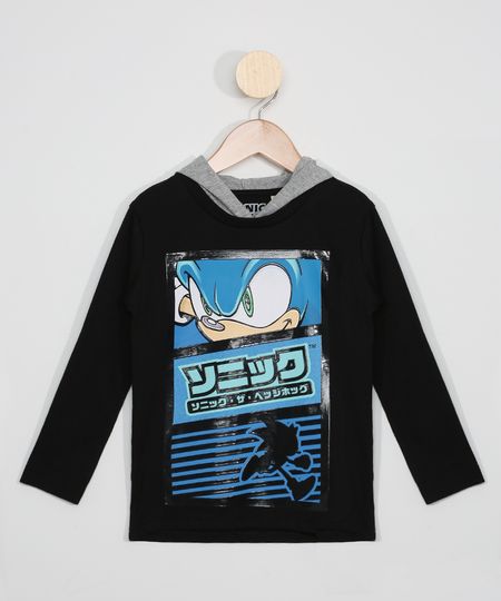 Camiseta-Infantil-Manga-Longa-Sonic-com-Capuz-Preta-9978666-Preto_1