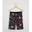 Bermuda-de-Moletom-Juvenil-Reta-Estampada-Floral-Preta-9969290-Preto_1