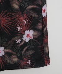 Bermuda-de-Moletom-Juvenil-Reta-Estampada-Floral-Preta-9969290-Preto_5