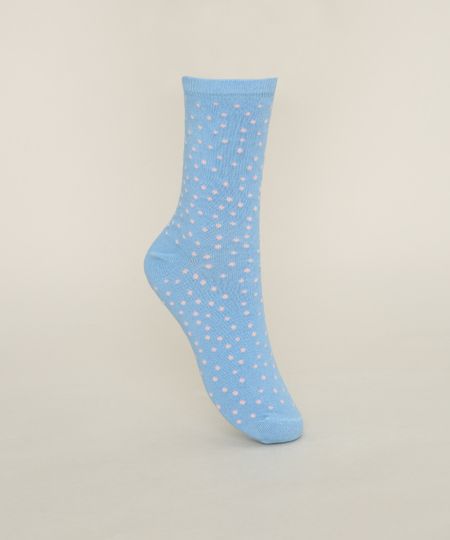 Meia-Feminina-Cano-Alto-Estampada-Poa-Azul-9971348-Azul_1