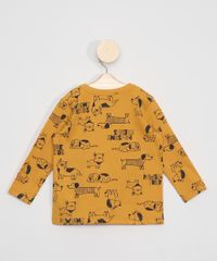 Camiseta-Infantil-Manga-Longa-Estampada-de-Cachorrinhos-Amarelo-9975774-Amarelo_2