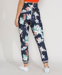 Calca-Feminina-Jogger-Cintura-Super-Alta-Canelada-Estampada-Floral-Azul-Marinho-9975879-Azul_Marinho_2