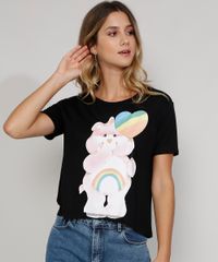 Camiseta-Feminina-Manga-Curta-Ursinhos-Carinhosos-Decote-Redondo-Preta-9974078-Preto_1