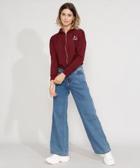Blusao-de-Moletom-Feminino-Cropped--Life-is-Beautiful--com-Ziper-e-Capuz-Vinho-9976046-Vinho_3