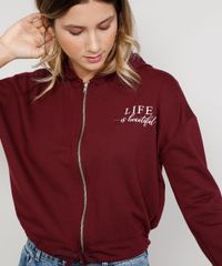 Blusao-de-Moletom-Feminino-Cropped--Life-is-Beautiful--com-Ziper-e-Capuz-Vinho-9976046-Vinho_6