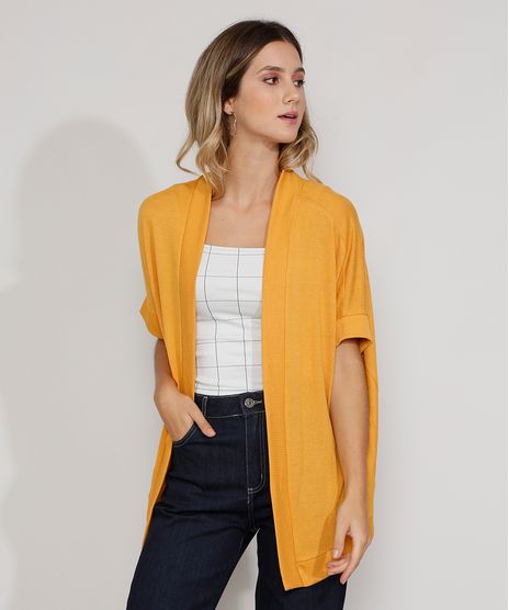 Kimono-de-Trico-Feminino-Manga-Curta-Mostarda-9834305-Mostarda_1