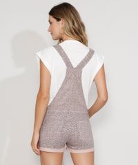 Jardineira-de-Sarja-Feminina-Reta-com-Bolsos-e-Barra-Dobrada-Bege-9977446-Bege_2