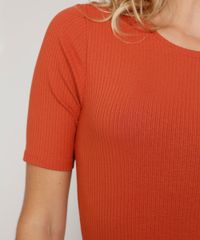 Camiseta-Feminina-Basica-Manga-Curta-Canelada-Decote-Redondo-Laranja-Escuro-9953167-Laranja_Escuro_5