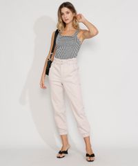 Regata-de-Jacquard-Feminina-Cropped-Estampada-Xadrez-Vichy-Alca-Larga-Decote-Reto-Preta-9979167-Preto_3