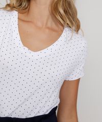 Camiseta-Feminina-Basica-Estampada-de-Poa-Manga-Curta-Decote-V-Branca-9580453-Branco_4
