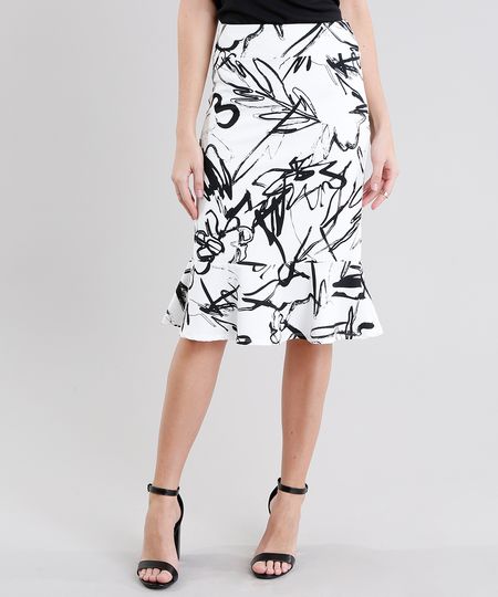 Saia-Feminina-Estampada-com-Babados-Off-White-9026392-Off_White_1