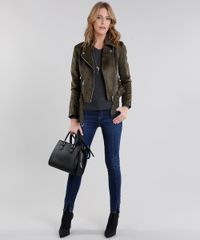 Jaqueta-Feminina-em-Suede-Manga-Longa-Verde-Militar-8866061-Verde_Militar_3