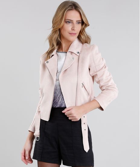 Jaqueta-Feminina-em-Suede-Manga-Longa-Rosa-Claro-8866061-Rosa_Claro_1