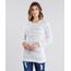 Sueter-Feminino-Longo-Oversized-em-Trico-Mescla-Manga-Longa-Decote-Redondo-Off-White-8892833-Off_White_1