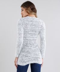 Sueter-Feminino-Longo-Oversized-em-Trico-Mescla-Manga-Longa-Decote-Redondo-Off-White-8892833-Off_White_2