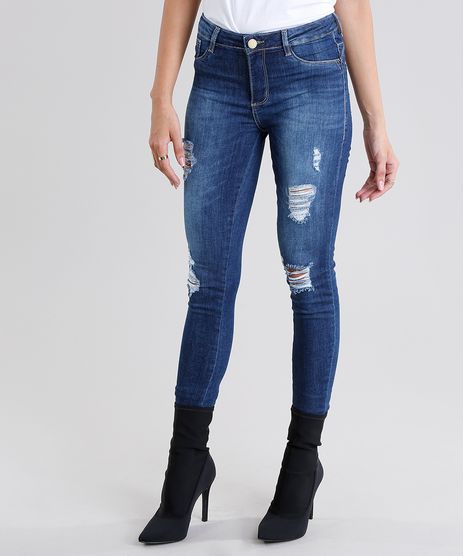 Calca-Jeans-Feminina-Sawary-Super-Skinny-Push-Up-Destroyed-Azul-Medio-9135604-Azul_Medio_1