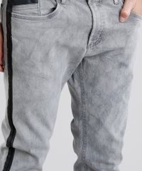 Calca-Jeans-Masculina-Skinny-com-Faixas-Laterais-Cinza-9029595-Cinza_4