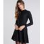 Vestido-Feminino-Gola-Alta-Curto-com-Vazado-Manga-Longa-Preto-9130817-Preto_1
