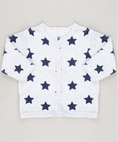 Cardigan-Infantil-em-Plush-Estampado-de-Estrelas-Manga-Longa-de-Algodao---Sustentavel-Cinza-Mescla-Claro-8859036-Cinza_Mescla_Claro_1