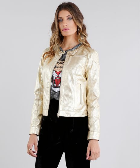 Jaqueta-Feminina-Metalizada-com-Laser-Cut-Manga-Longa-Dourado-8892155-Dourado_1