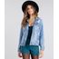 Jaqueta-Jeans-Feminina-com-Recorte--Girl-Boss--Destroyed-Manga-Longa-Azul-Medio-9006242-Azul_Medio_1