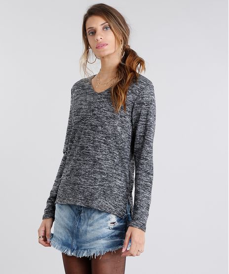 Sueter-Feminino-Basico-em-Trico-Mescla-Manga-Longa-Decote-em-V-Preto-8839259-Preto_1