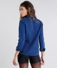 Camisa-Feminina-Jeans-Manga-Longa-Azul-Escuro-9099842-Azul_Escuro_2