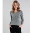 Sueter-Feminino-Basico-em-Trico-Mescla-Manga-Longa-Decote-em-V-Verde-Militar-8839272-Verde_Militar_1