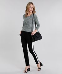 Sueter-Feminino-Basico-em-Trico-Mescla-Manga-Longa-Decote-em-V-Verde-Militar-8839272-Verde_Militar_3