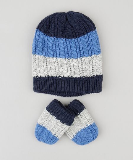 Kit-Infantil-de-Gorro-Listrado---Luvas-em-Trico-Azul-8489960-Azul_1 Kit-Infantil-de-Gorro-Listrado---Luvas-em-Trico-Azul-8489960-Azul_1