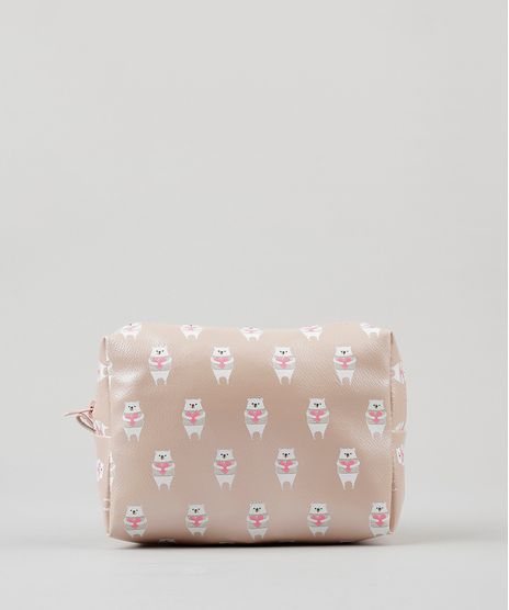 Necessaire-Feminina-Estampada-de-Ursos-Rose-9113636-Rose_1