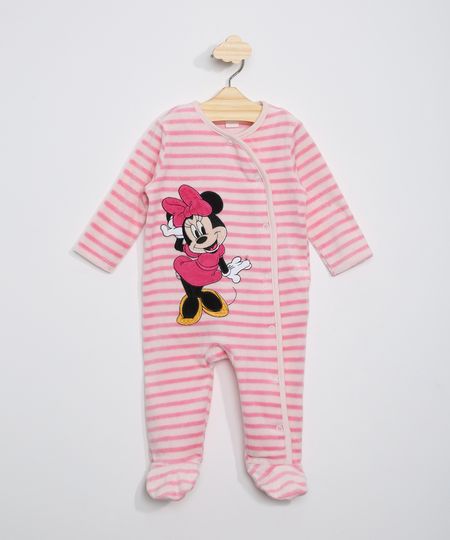 Macacao-de-Plush-Infantil-Listrado-com-Bordado-da-Minnie-e-Pezinho-Manga-Longa-Rosa-Claro-9966463-Rosa_Claro_1
